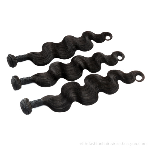 Brazilian Virgin Hair Body Wave Black Remy Human Hair Extensions Unprocessed Body Wave Hair Bundles